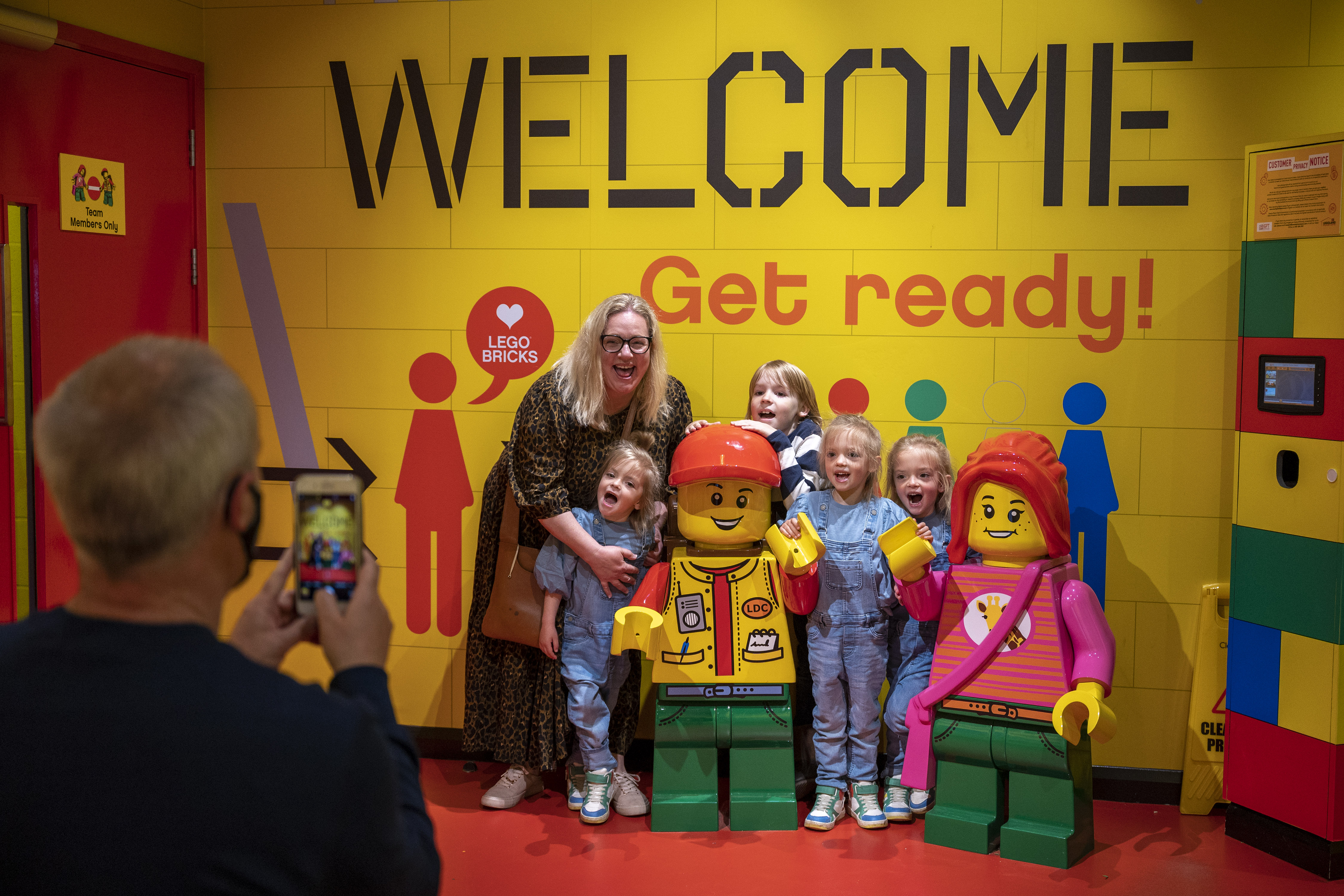 Family at the LEGOLAND Discovery Centre in Birmingham