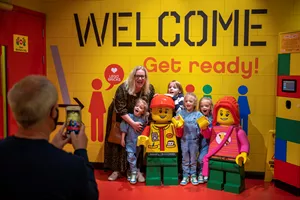 Family at the LEGOLAND Discovery Centre in Birmingham