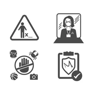 More Social Distancing Icons