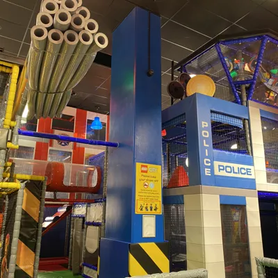 LEGO City Fire Police Academy Soft Play area at LEGOLAND Discovery Centre Birmingham
