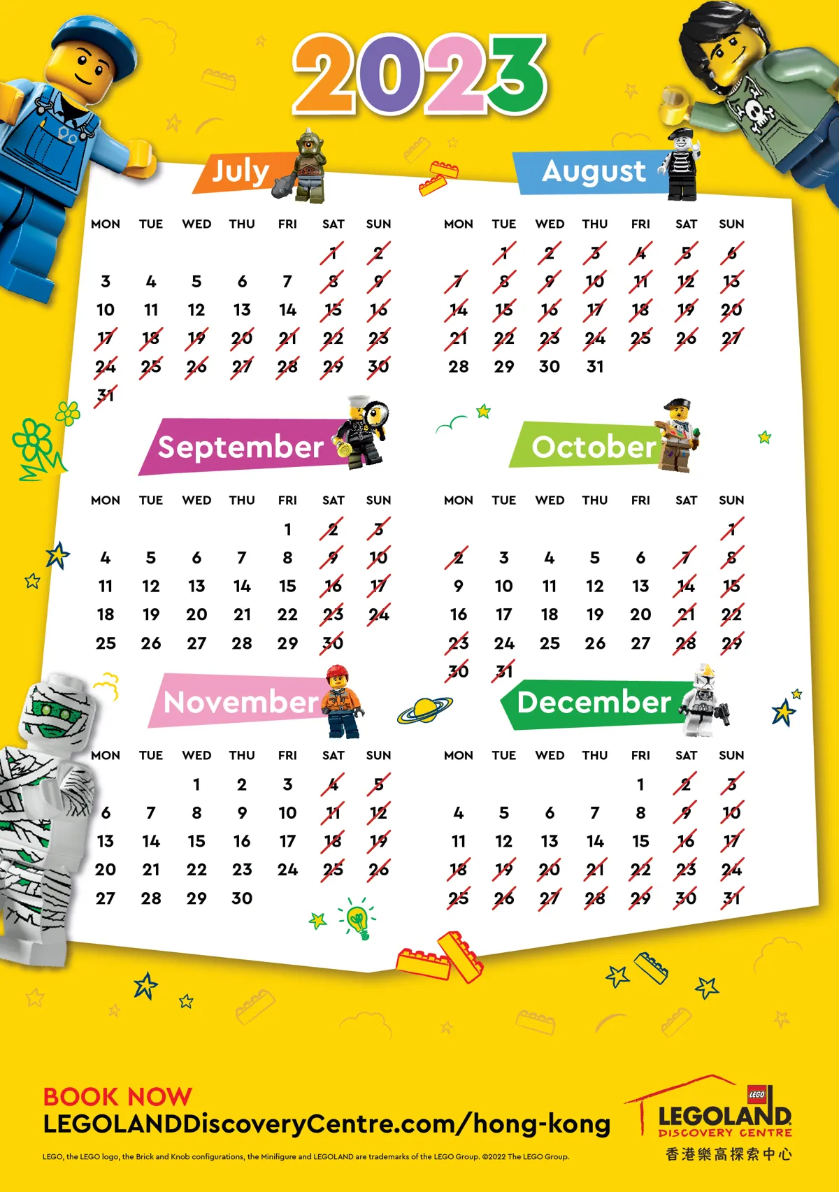 Innovative Annual Pass Holder Calendar