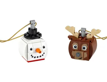 Snowman Reindeer Bauble
