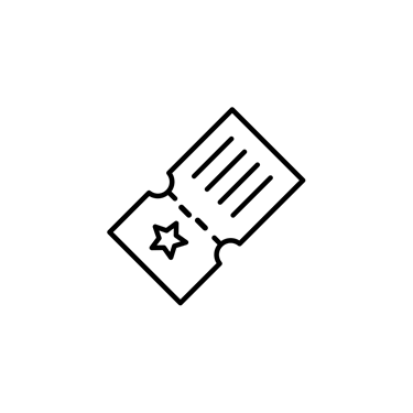 Piktogramm Ticket Schwarz