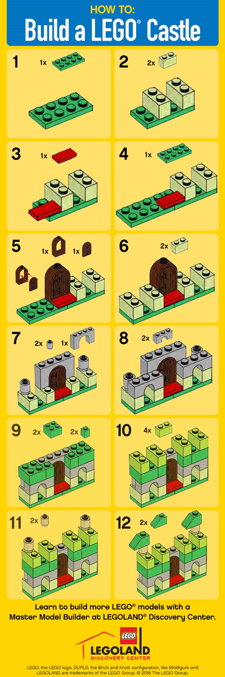 How To Build A LEGO Castle | LEGOLAND Discovery Center Chicago